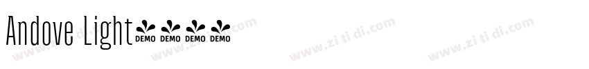 Andove Light字体转换